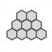 Hexagonal Shape 9 Unit Geometric Wall Light